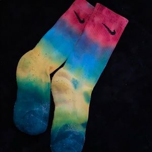 Tie dye Nike socks